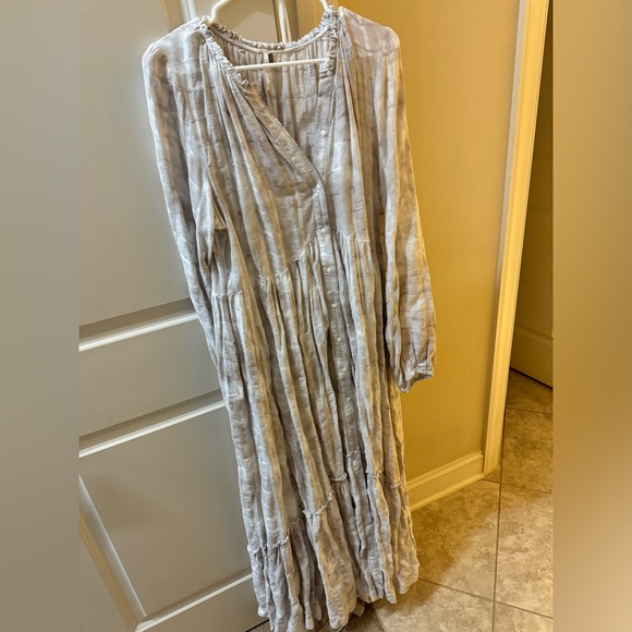 Free People Edie Maxi Dress in mushroom - Picture 2 of 3